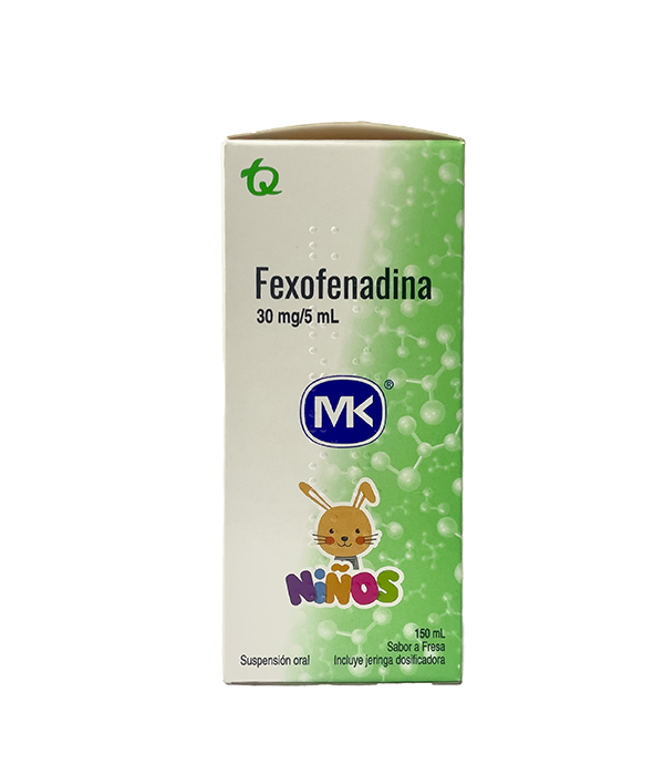FEXOFENADINA 30MG/5ML JARABE FRASCO X 150 ML MK